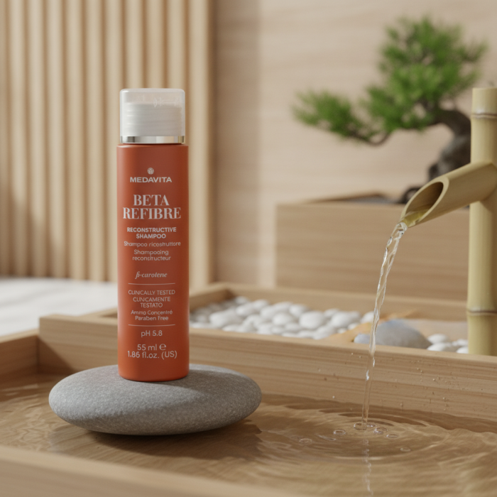 Восстанавливающий Шампунь для Поврежденных Волос MEDAVITA Beta Refibre Reconstructive Shampoo
