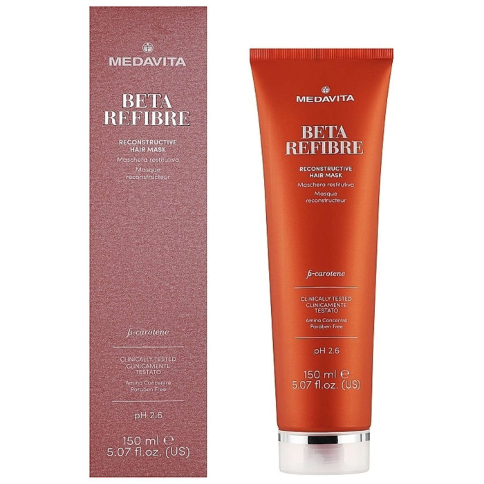 Восстанавливающая Маска для Поврежденных Волос MEDAVITA Beta Refibre Reconstructive Hair Mask