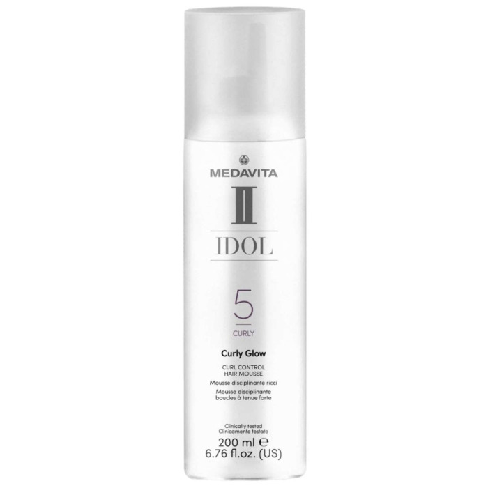 Мусс для Блеска и Дисциплины Кудрявых Волос MEDAVITA Idol Curly Glow Curl Control Hair Mousse