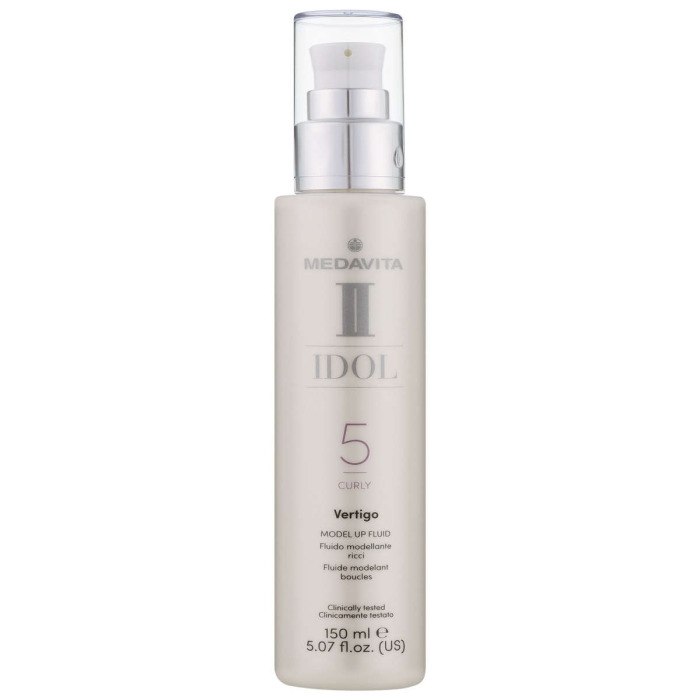 Моделирующий Флюид Сильной Фиксации для Укладки Кудрявых Волос MEDAVITA Idol Curly Vertigo Model Up Fluid