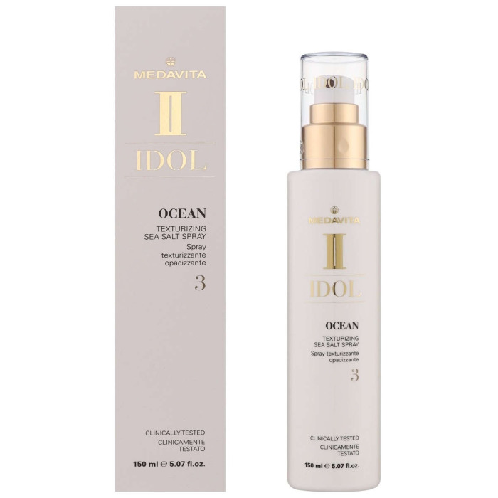 Текстурирующий Спрей Средней Фиксации с Матовым Эффектом MEDAVITA Idol Ocean Texturizing Sea Salt Spray