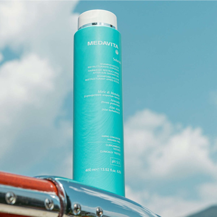 Восстанавливающий Шампунь-Гель для Душа После Солнца MEDAVITA Solarich Hair & Body Restructuring Arter-Sun Shower Gel