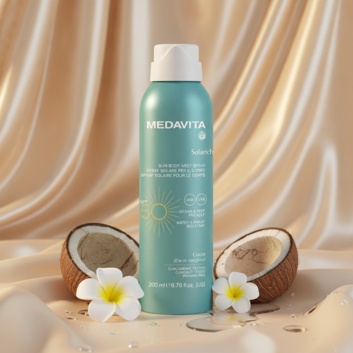 Солнцезащитный Мист-Спрей для Тела MEDAVITA Solarich Sun Body Mist Spray SPF 50