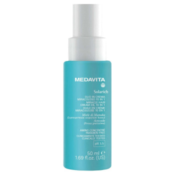 Крем-Масло для Волос 10 в 1 с Зеркальным Эффектом MEDAVITA Solarich Miracle Hair Cream Oil 10 in 1