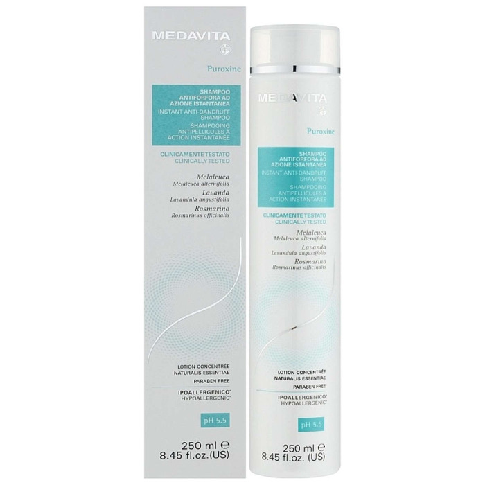 Интенсивный Шампунь Против Перхоти Мгновенного Действия MEDAVITA Puroxine Instant Anti-Dandruff Shampoo