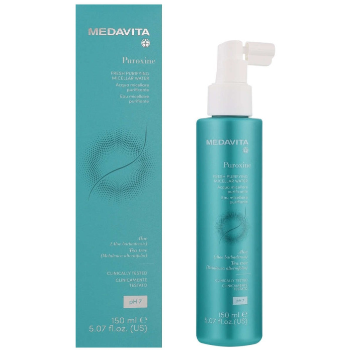 Освежающая Очищающая Мицеллярная Вода для Кожи Головы MEDAVITA Puroxine Fresh Purifying Micellar Water