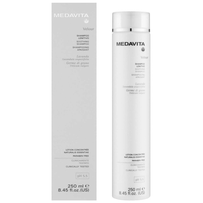 Успокаивающий Шампунь для Чувствительной Кожи Головы MEDAVITA Velour Soothing Shampoo