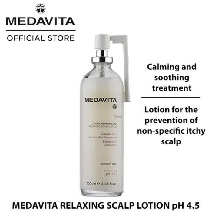 Успокаивающий Лосьон-Спрей Мгновенного Действия для Кожи Головы MEDAVITA Velour Relaxing Scalp Lotion