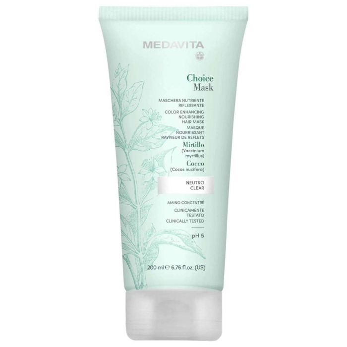Тонирующая Питательная Маска для Волос MEDAVITA Choice Mask Color Enhancing Nourishing Hair Mask, 200 мл