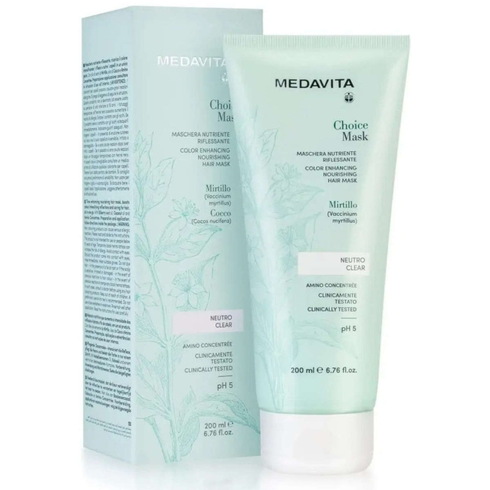 Тонирующая Питательная Маска для Волос MEDAVITA Choice Mask Color Enhancing Nourishing Hair Mask, 200 мл