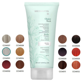 Тонирующая Питательная Маска для Волос MEDAVITA Choice Mask Color Enhancing Nourishing Hair Mask, 200 мл
