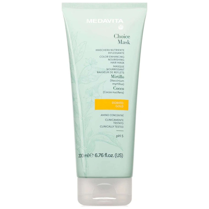 Тонирующая Питательная Маска для Волос MEDAVITA Choice Mask Color Enhancing Nourishing Hair Mask, 200 мл
