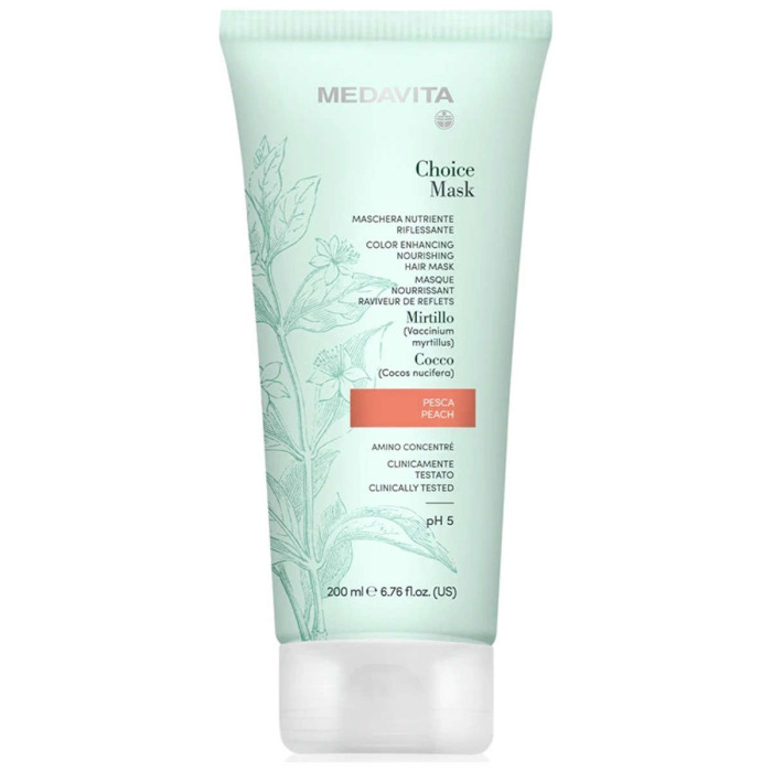 Тонирующая Питательная Маска для Волос MEDAVITA Choice Mask Color Enhancing Nourishing Hair Mask, 200 мл