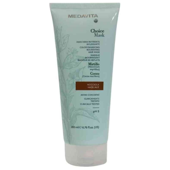 Тонирующая Питательная Маска для Волос MEDAVITA Choice Mask Color Enhancing Nourishing Hair Mask, 200 мл