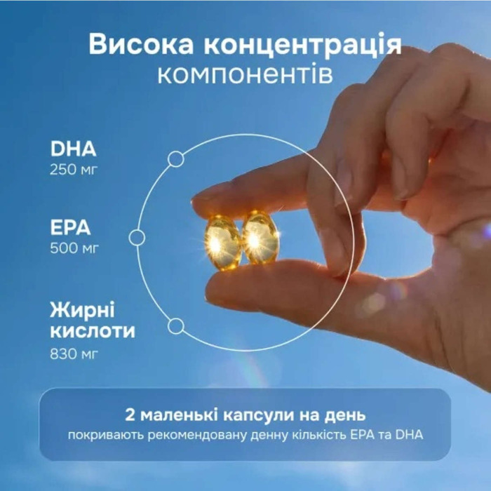Омега-3 с Усиленной Формулой Perla Helsa Omega-3 X4 Strength