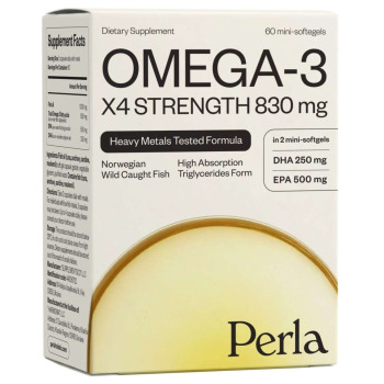 Омега-3 с Усиленной Формулой Perla Helsa Omega-3 X4 Strength