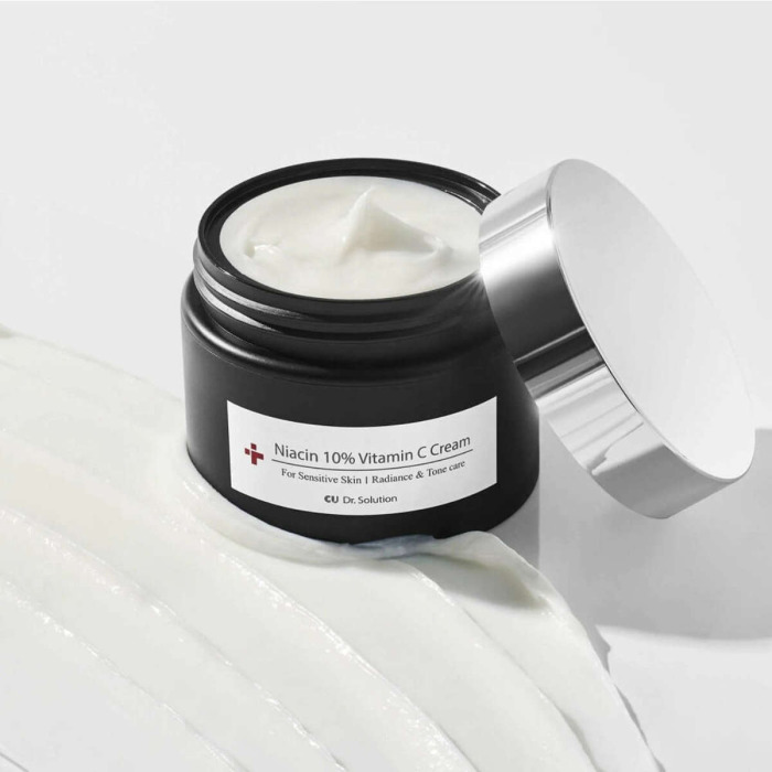 Осветляющий Антиоксидантный Крем с Ниацинамидом и Витамином C CU SKIN Dr. Solution Niacin 10 % Vitamin C Cream