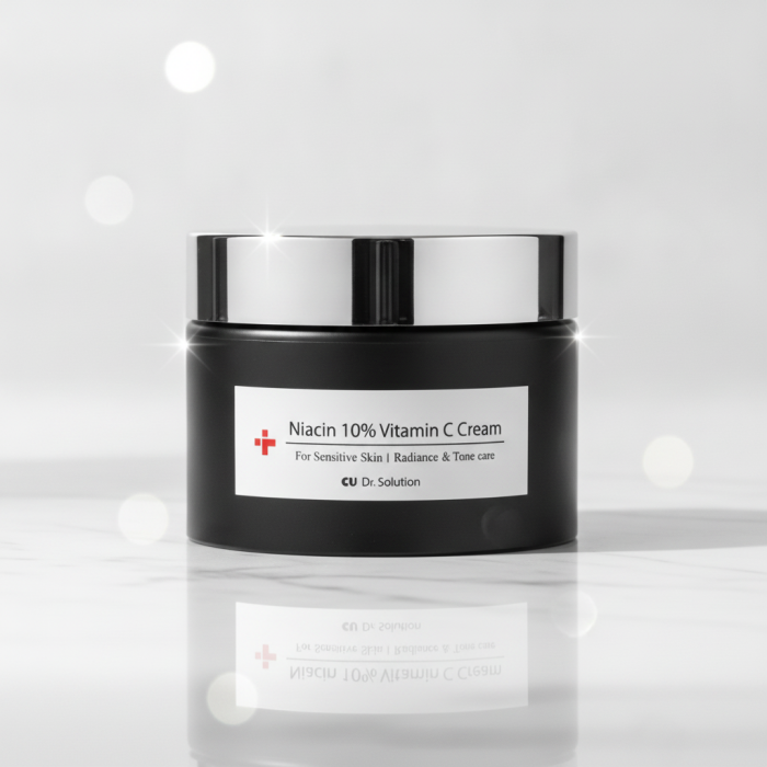 Осветляющий Антиоксидантный Крем с Ниацинамидом и Витамином C CU SKIN Dr. Solution Niacin 10 % Vitamin C Cream