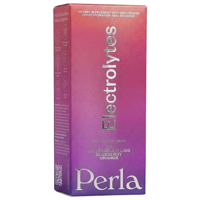 Набор Питьевых Электролитов в Стиках Perla Helsa Electrolytes Hydration Drink Mix Box (Watermelon & Lime, Blueberry, Orange)