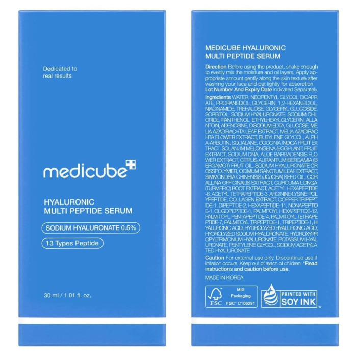 Мультипептидная Сыворотка с Гиалуроновой Кислотой Medicube Hyaluronic Multi Peptide Serum