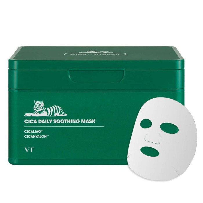 Набор Тканевых Успокаивающих Масок для Лица с Центеллой VT Cosmetics Cica Daily Soothing Mask