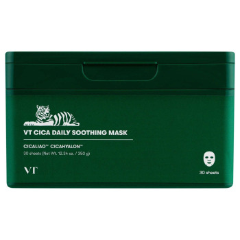 Набор Тканевых Успокаивающих Масок для Лица с Центеллой VT Cosmetics Cica Daily Soothing Mask