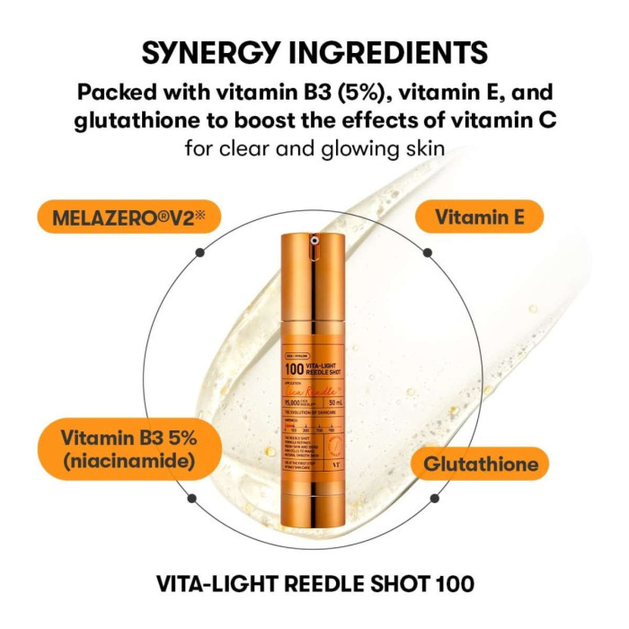 Сыворотка-Бустер со Спикулами и Витамином C VT Cosmetics Vita-Light Reedle Shot 100