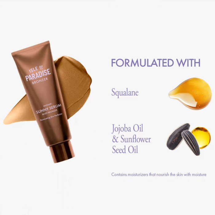 Бронзирующий Лосьон для Тела Isle of Paradise Instant Sunny Serum Body Bronzer