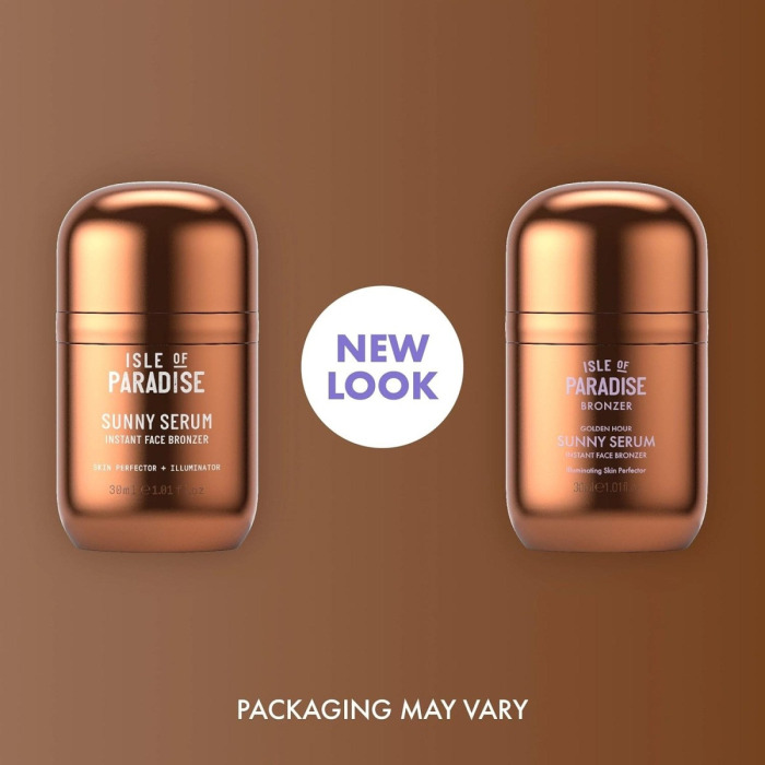 Бронзирующая Сыворотка для Лица в Оттенке Medium Isle of Paradise Sunny Serum Instant Face Bronzer