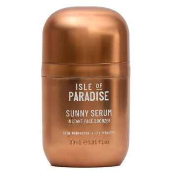 Бронзирующая Сыворотка для Лица в Оттенке Medium Isle of Paradise Sunny Serum Instant Face Bronzer