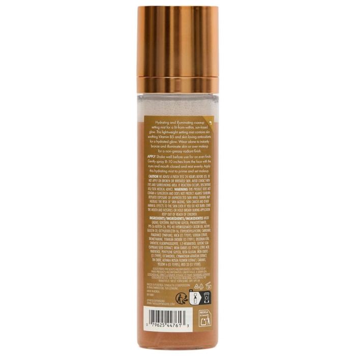 Мист для Лица с Шиммером в Оттенке Light Isle of Paradise Champagne Sunny Serum Instant Face Bronzer Bronzing Setting Mist