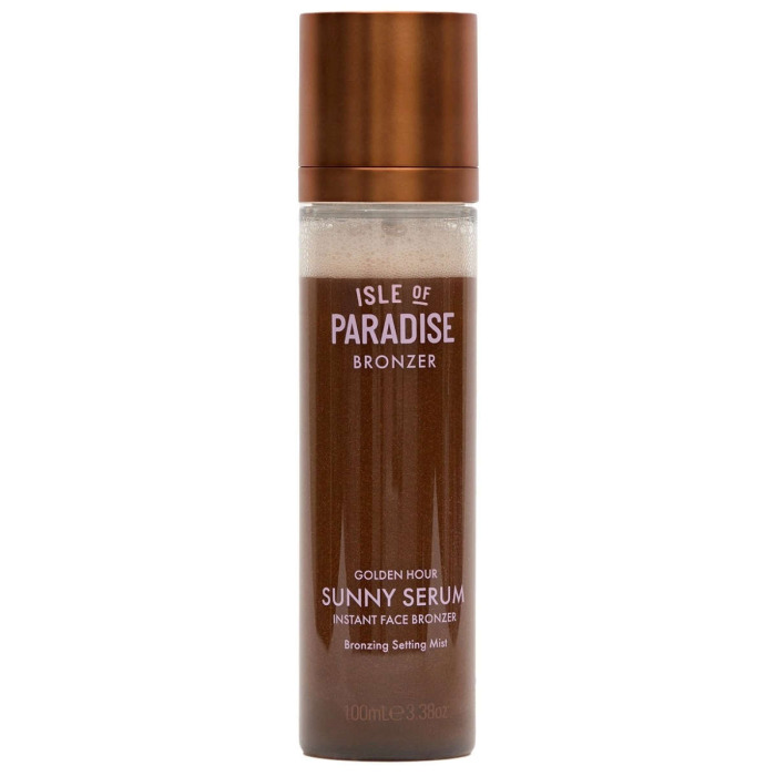 Мист для Лица с Шиммером в Оттенке Medium Isle of Paradise Golden Hour Sunny Serum Instant Face Bronzer Bronzing Setting Mist