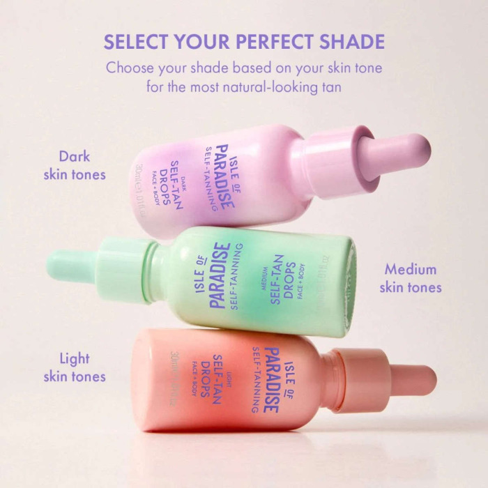 Мист для Автозагара в Оттенке Dark Isle of Paradise Self-Tan Water Face + Body