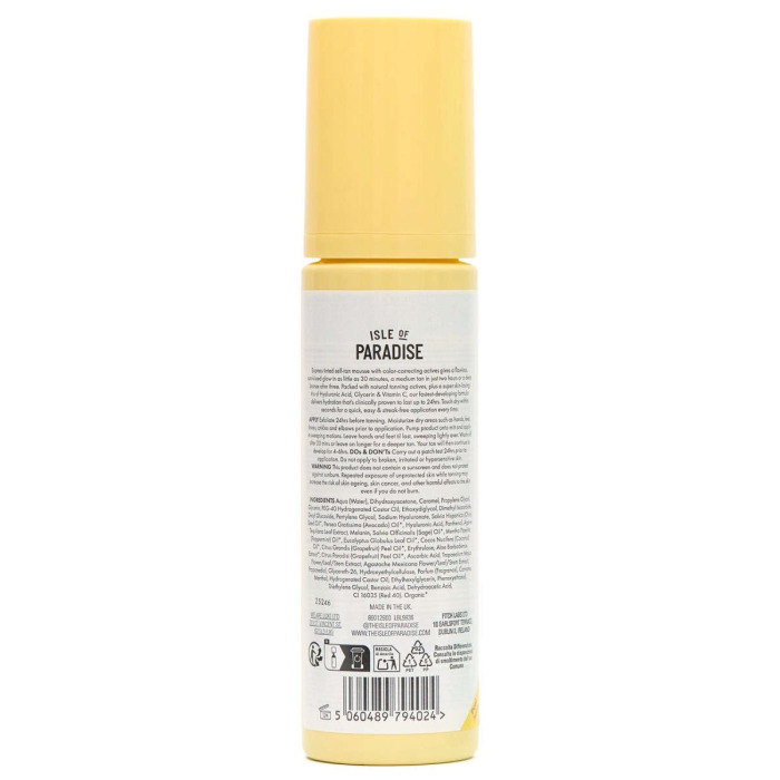 Экспресс-Мусс для Автозагара Isle of Paradise Express Tinted Self-Tan Mousse Body