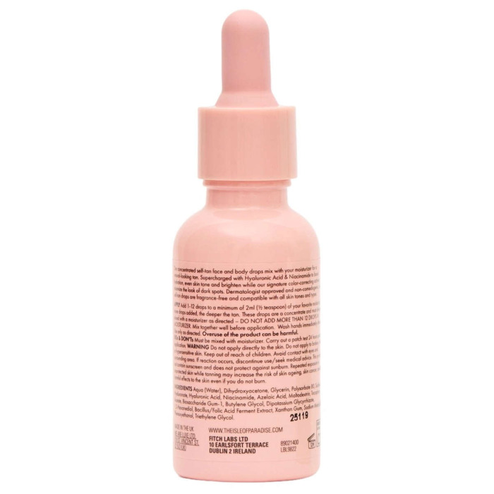 Капли для Автозагара Лица и Тела в Оттенке Light Isle of Paradise Self Tan Drops Face + Body