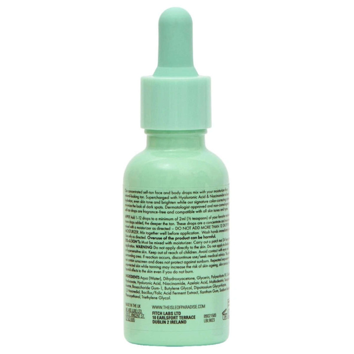 Капли для Автозагара Лица и Тела в Оттенке Medium Isle of Paradise Self Tan Drops Face + Body