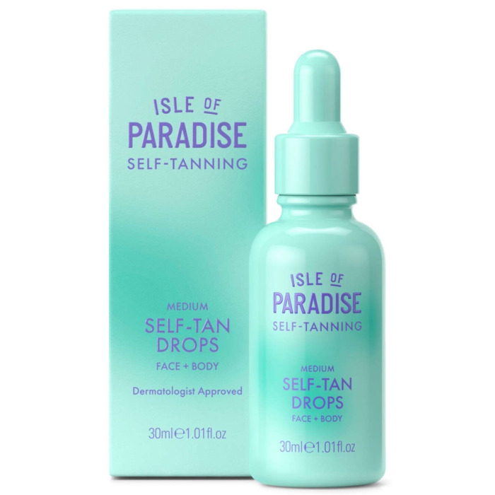 Капли для Автозагара Лица и Тела в Оттенке Medium Isle of Paradise Self Tan Drops Face + Body