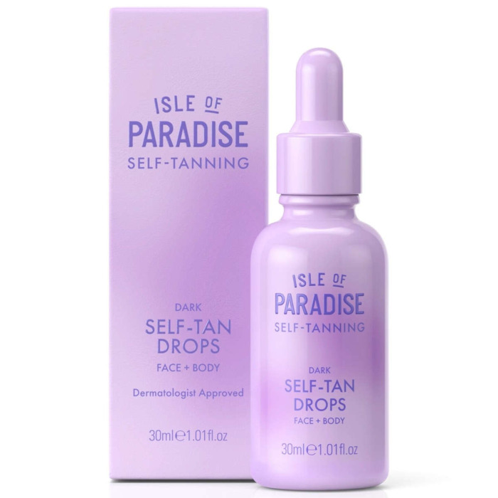 Капли для Автозагара Лица и Тела в Оттенке Dark Isle of Paradise Self Tan Drops Face + Body