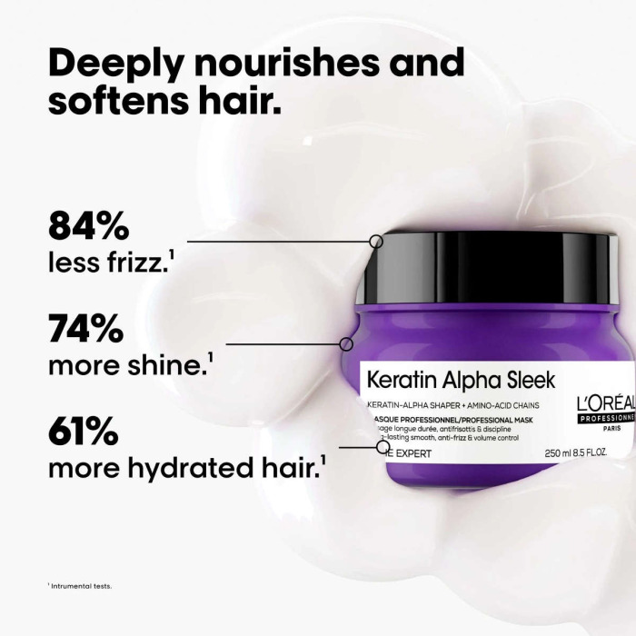 Профессиональная Маска для Гладкости и Контроля Пушистости Волос L'oreal Professionnel Serie Expert Keratin Alpha Sleek Professional Mask