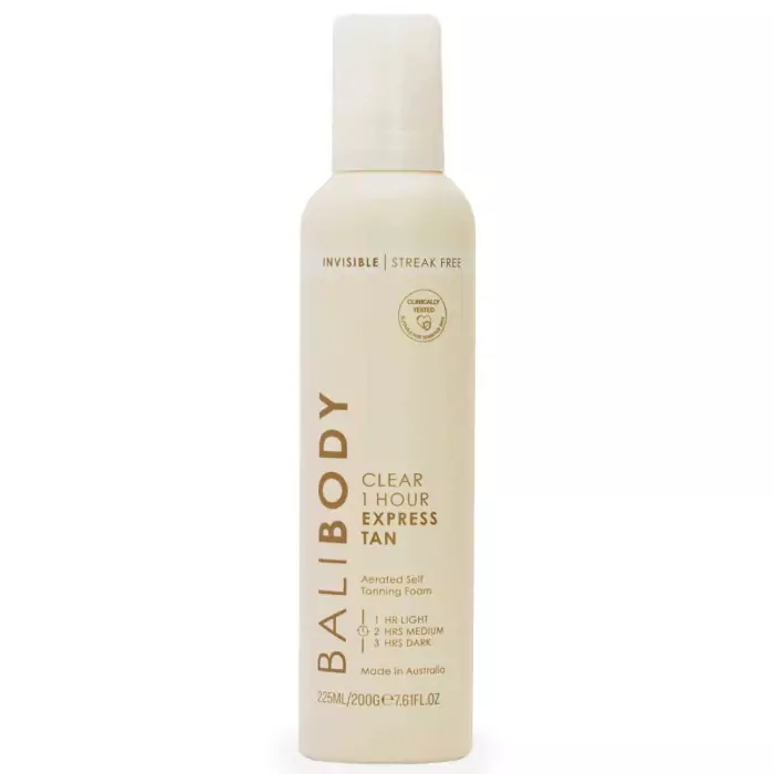 Прозрачный Экспресс-Автозагар для Тела в Форме Пены Bali Body Clear 1 Hour Express Self Tan