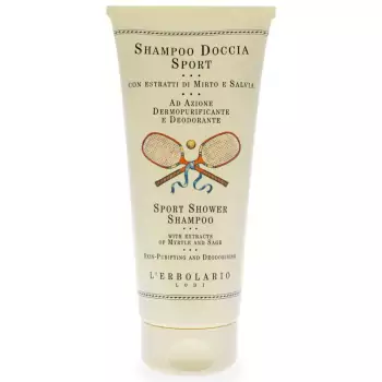 Шампунь-Средство для Душа для Спортсменов L'Erbolario Lodi Sport Shower Shampoo