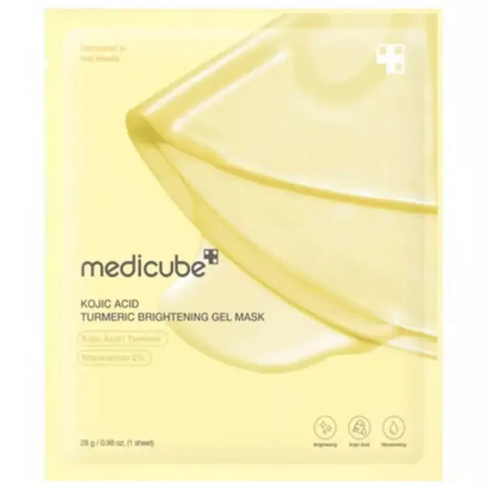 Осветляющая Гидрогелевая Маска с Койевой Кислотой и Куркумой Medicube Kojic Acid Turmeric Brightening Gel Mask