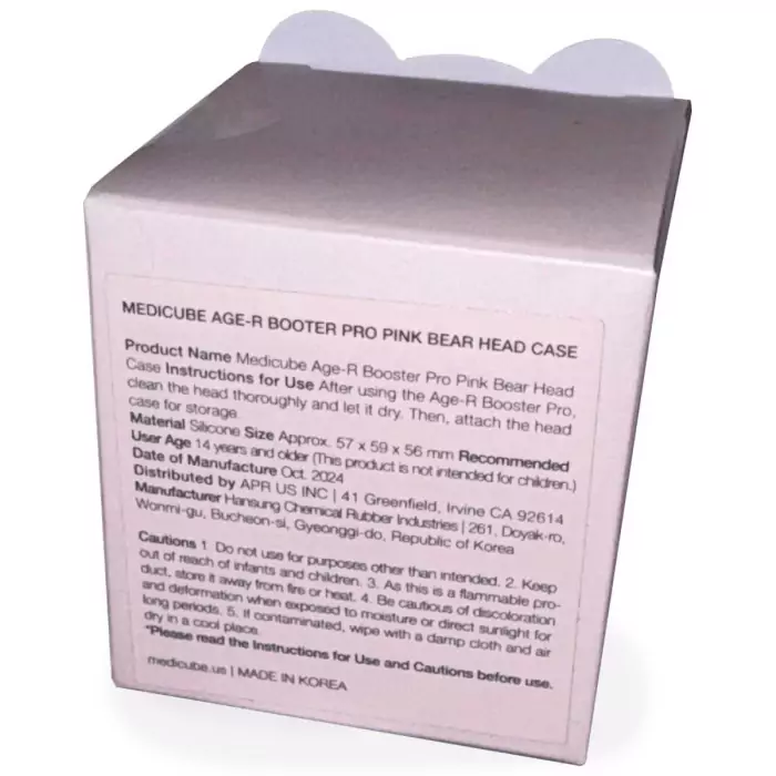 Защитный Чехол для Бьюти-Устройства Розовый Медведь Medicube AGE-R Booster Pro Head Case Pink Bear