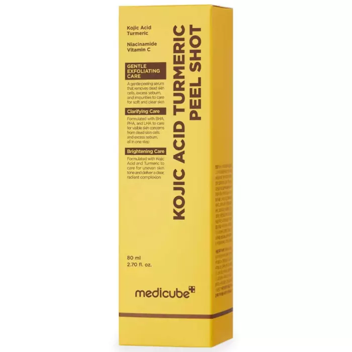 Осветляющий Пилинг с Койевой Кислотой и Куркумой Medicube Kojic Acid Turmeric Peel Shot