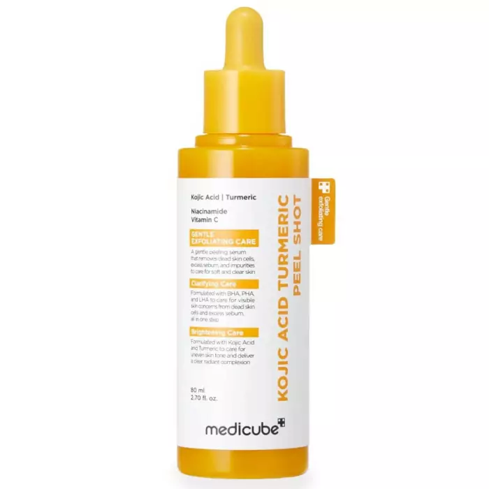 Осветляющий Пилинг с Койевой Кислотой и Куркумой Medicube Kojic Acid Turmeric Peel Shot