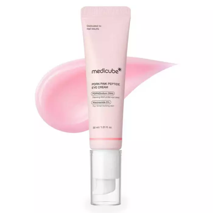 Крем для Кожи Вокруг Глаз с Полинуклеотидами и Пептидами Medicube PDRN Pink Peptide Eye Cream