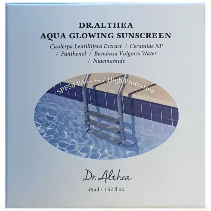 Увлажняющий Солнцезащитный Крем с Пантенолом Dr. Althea Pro Lab Aqua Glowing Sunscreen SPF 50 PA++++