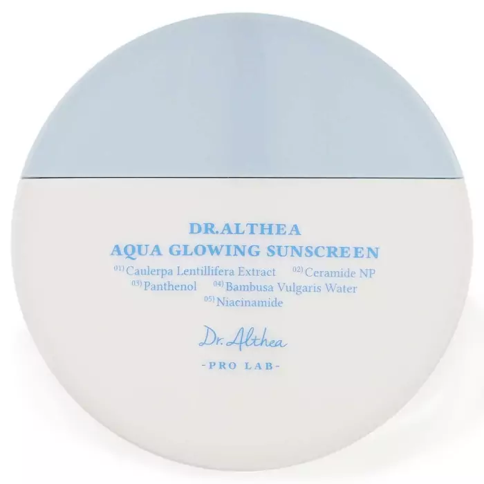 Увлажняющий Солнцезащитный Крем с Пантенолом Dr. Althea Pro Lab Aqua Glowing Sunscreen SPF 50 PA++++