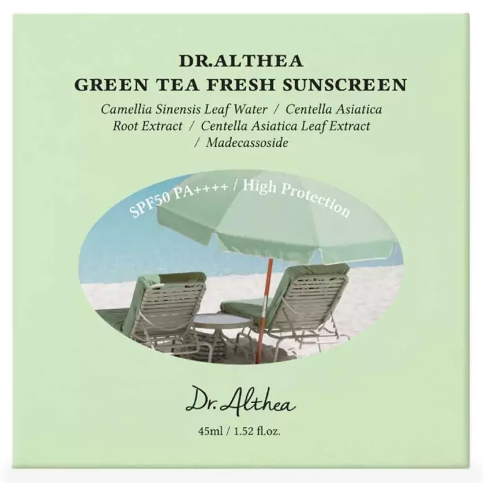 Солнцезащитный Крем с Зеленым Чаем Dr. Althea Green Tea Fresh Sunscreen SPF 50 PA++++