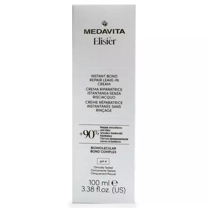Крем для Мгновенного Биомолекулярного Восстановления Волос MEDAVITA Elisier Instant Bond Repair Leave-in Cream